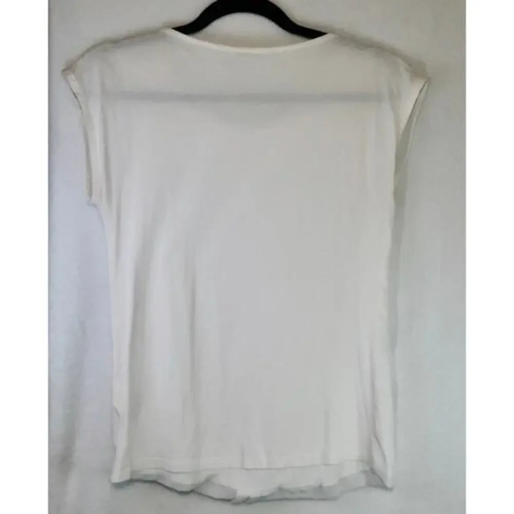 BODEN Pleat Front Top White Shirt Tee WA703‎ Size US 8